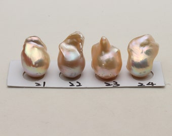 Large Metallic Color Baroque Pearl No Hole, Large Fireball Pearl, Flameball Pearl