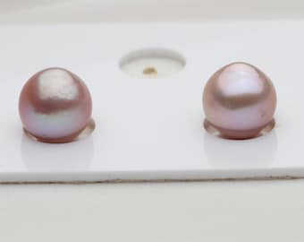 Natural Purple Edison Pearls For Earrings Design,FGU004
