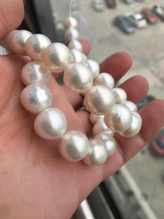 Collana Con Perle Bianche Dei Mari Del Sud Da 14 Mm: Collana Da - Foto 2