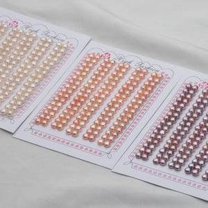 10 pairs 5-6mm Small Button Freshwater Pearl Pairs. Matching Flat Pearl Pair Half-drilled, Natural White, Pink and Purple,AAAA quality Pearl