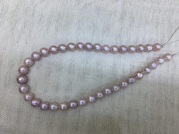 K18YG 有核淡水真珠 ナチュラルラベンダー チャーム NEW＞K18アコヤ