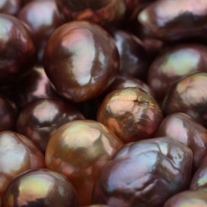 Natural Metallic Purple Baroque Fresh Water Pearl
