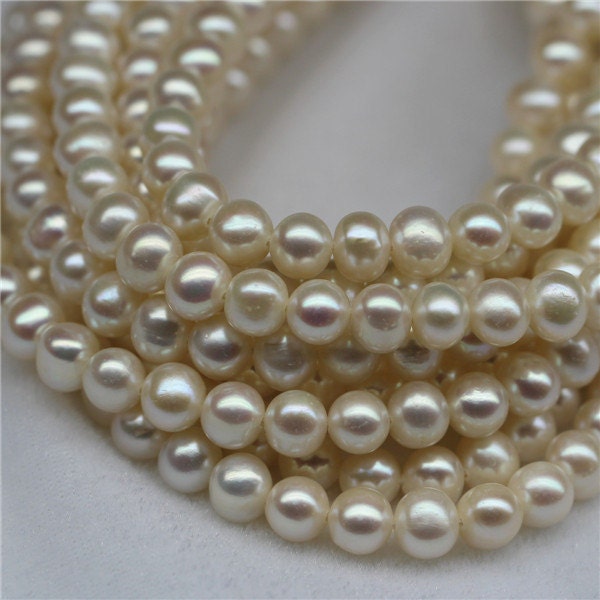 Natural Rare 6-7mm 50" long Genuine white freshwater pearl necklace AAA Natural Rare 6-7mm 50" long Genuine white freshwater pearl necklace AAA