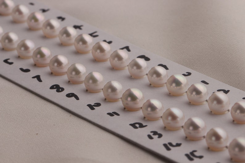 6-6.5mm white genuine Natural seawater pearl loose beads jewelry marking supply