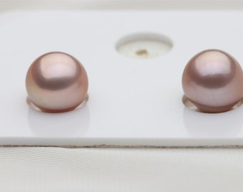 Natural Edison Pearl Pair For Purple Earrings Design,Natural Freshwater Pearls,FGU011