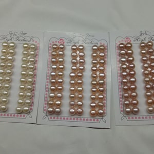 10pair 8.5-9mm AAAA Button Pearl Pairs For Earrings and Pendant Design, Flat Pearl Pairs, Half-drilled,Loose Pearl Bead Pair