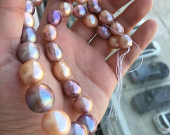 Collana Lunga Di Perle D'acqua Dolce Bianche Coltivate Da 9-10 Mm - Foto 8