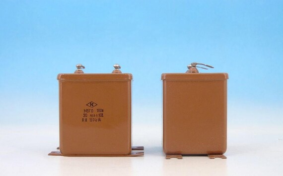 PIO Capacitors МБГО-2 NOS Made in USSR 30uF 10/%, 160V - 2x MBGO-2 -