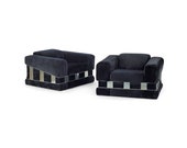 Pair of oversized Adrian Pearsall lounge chairs by Craft Associates