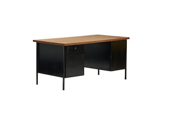 Florence knoll walnut executive desk