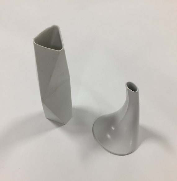 Vasen Wohndekor Pair Of White Rosenthal Studio Line Vases Vasen