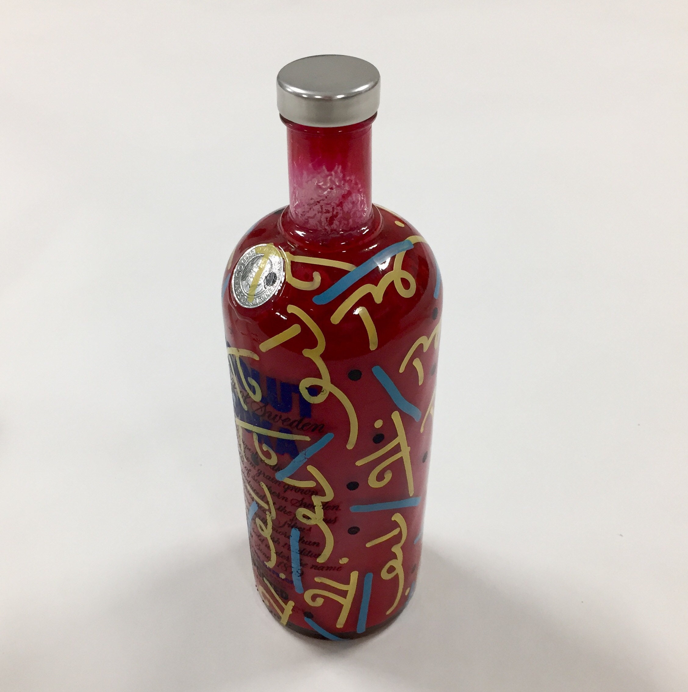 Absolut Vodka Bottle Painted by Brazilian Pop Artist Romero Britto - Etsy