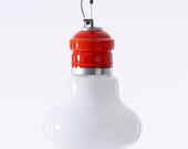 Lightbulb pendant light in the style of Piero Brombin