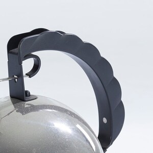 Vintage Post Modern design stainless steel, plastic, and copper tea kettle designed by Richard Sapper for Alessi image 6