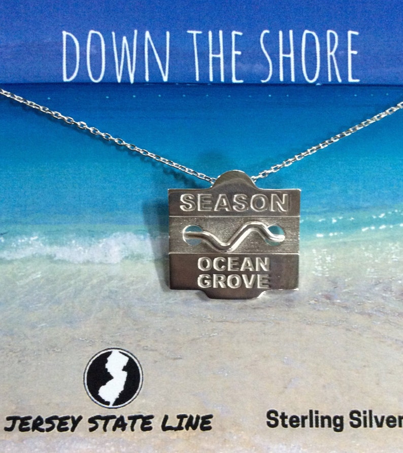Ocean Grove Jersey Shore Sterling Silver Beach Badge Etsy