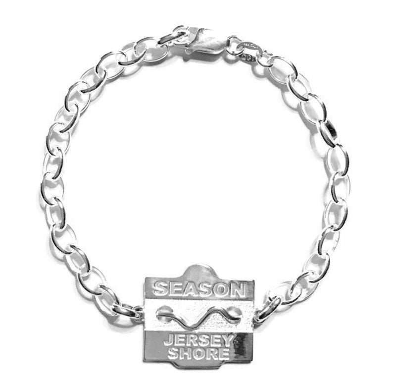 Jersey Shore Sterling Silver Beach Badge Bracelet Etsy