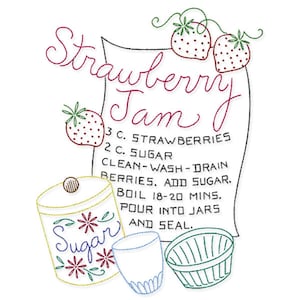 IVAB7029 Tea Towel Recipe Vintage Embroidery Transfer PDF Instant Download!