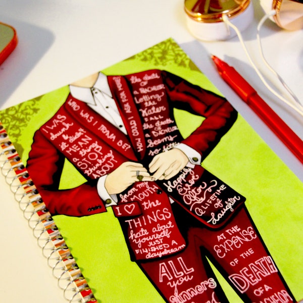 El traje rojo - Brendon Urie pánico! En la discoteca inspirada Notebook