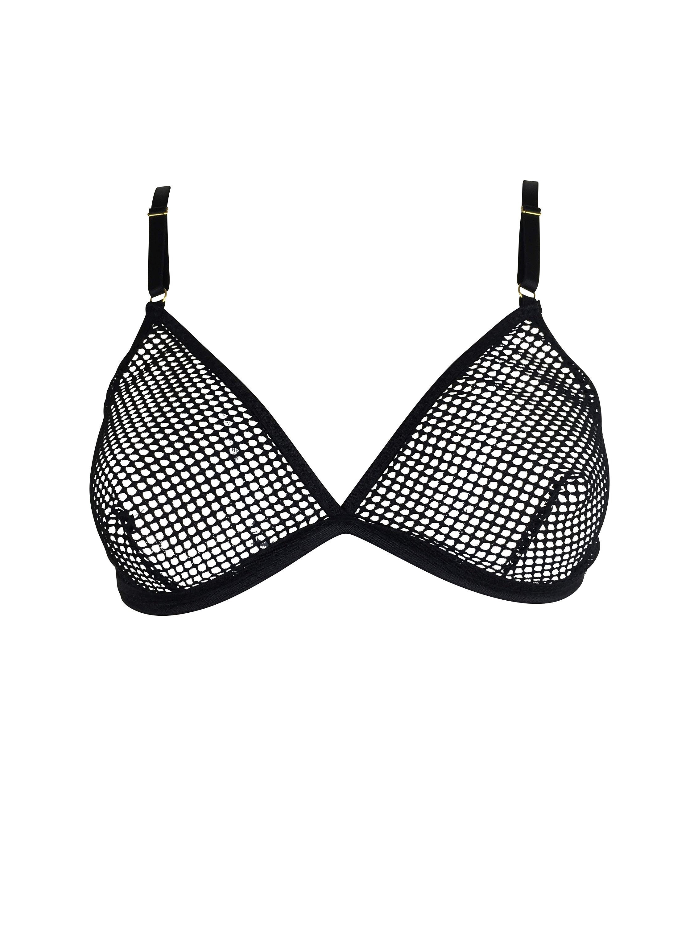 MIA bra. Soft triangle bra top. Sporty top. Handmade Etsy