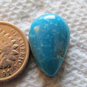Cumpas Turquoise Cabs 11 carats Blue Cabochon Hand Cut Matching Set Water Web