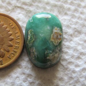 Natural Broken Arrow Variscite Cab 10 carat American Nevada Green Cabochon