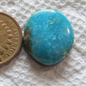Cumpas Turquoise Cabs 11 carats Blue Cabochon Hand Cut Matching Set Water Web