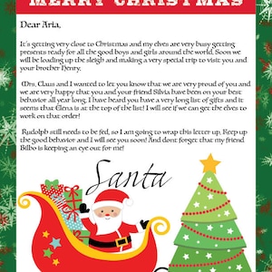 Mensaje personalizado de Santa