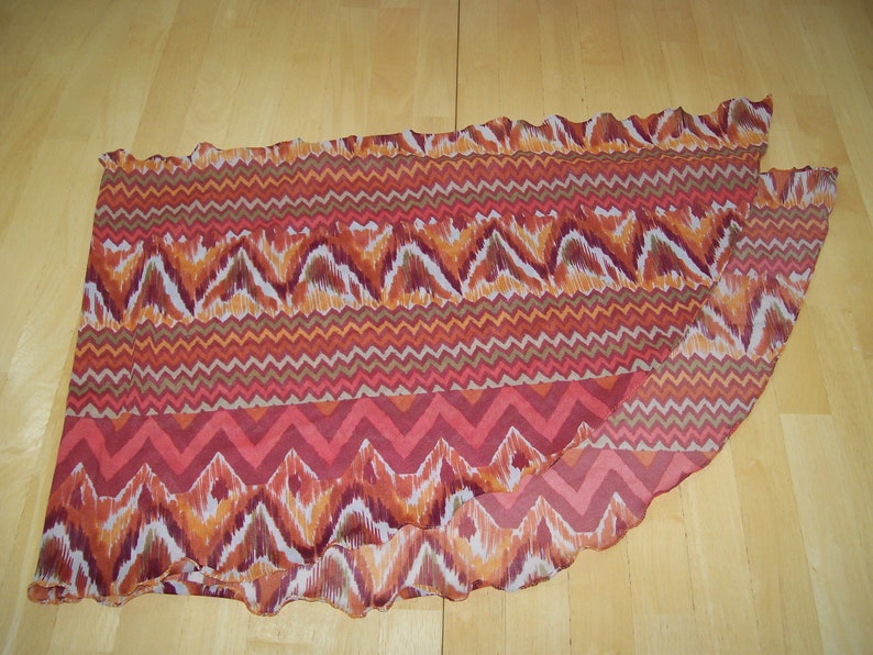 New Stripper Exotic Dancer Orange Zig Zag Beach Wrap Cover OS