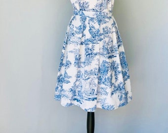 Toile de Jouy skirt