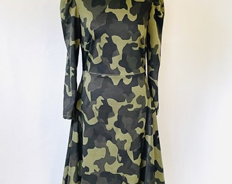 Camouflage Color Jersey Dress - Etsy