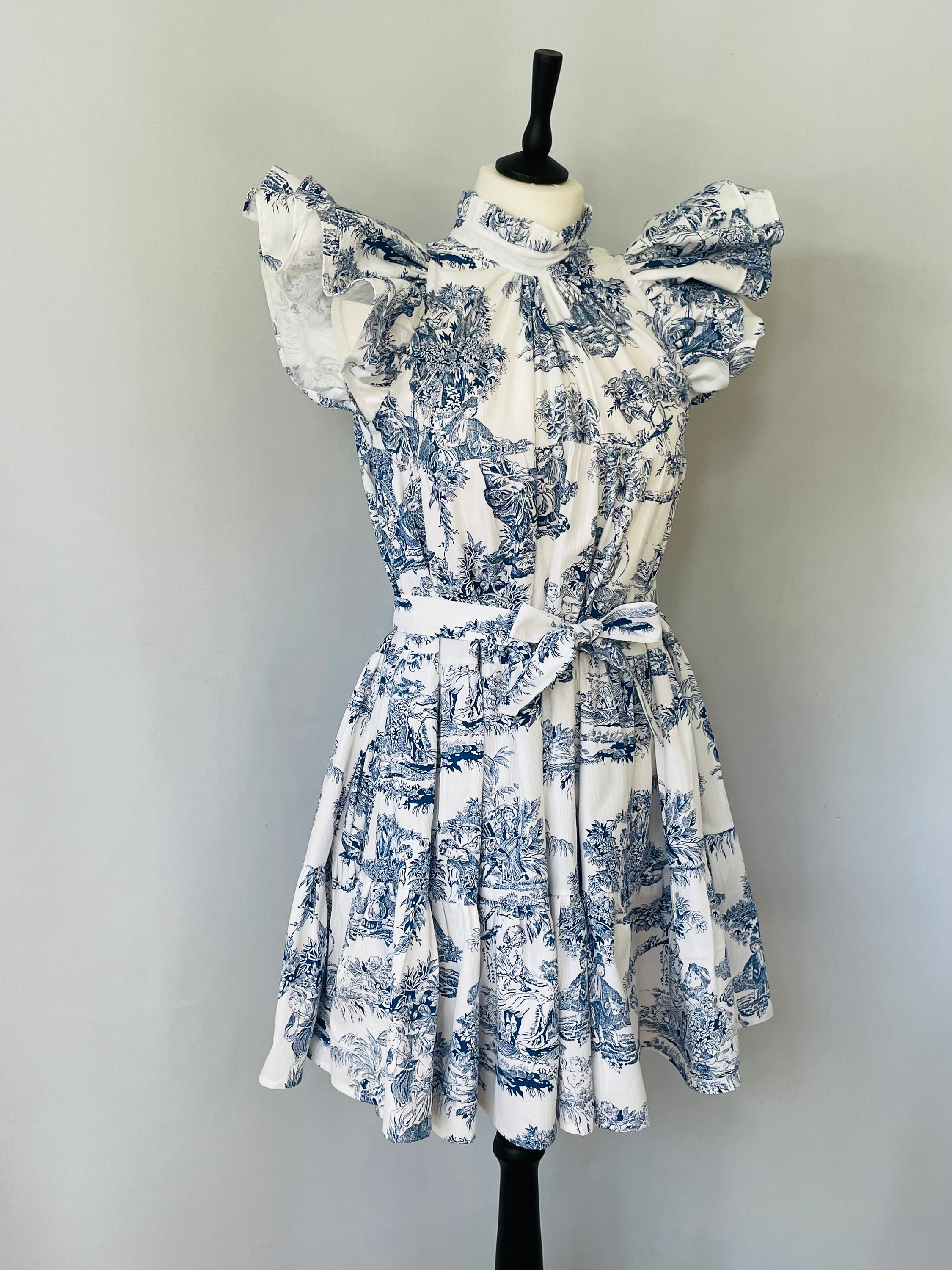 Toile De Jouy Dress - Etsy Toile De Jouy Dress - Etsy