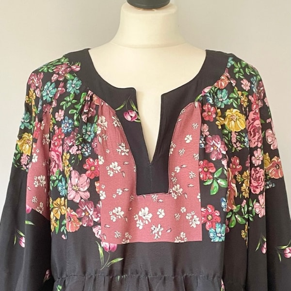 Robe tunique à fleurs