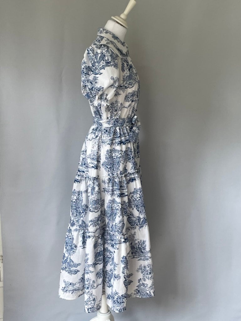 Toile De Jouy Dress Etsy