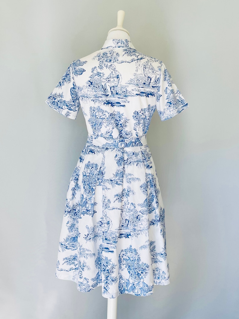 Toile De Jouy Dress Etsy