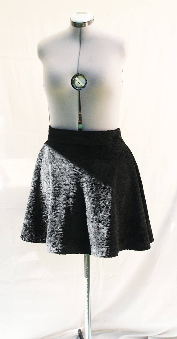 Hand made Violet pleated skirt violet Milano jersey pleated skirt Made in France violet FiFi skirt