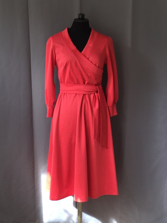 Coral jersey dress clearance