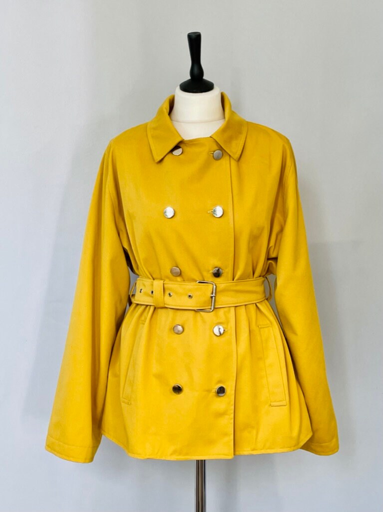 mustard peacoat