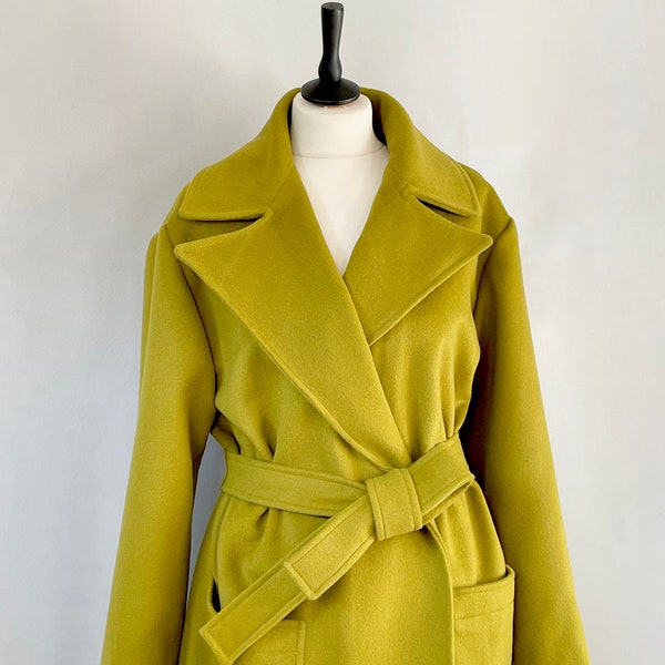 Manteau vert pistache