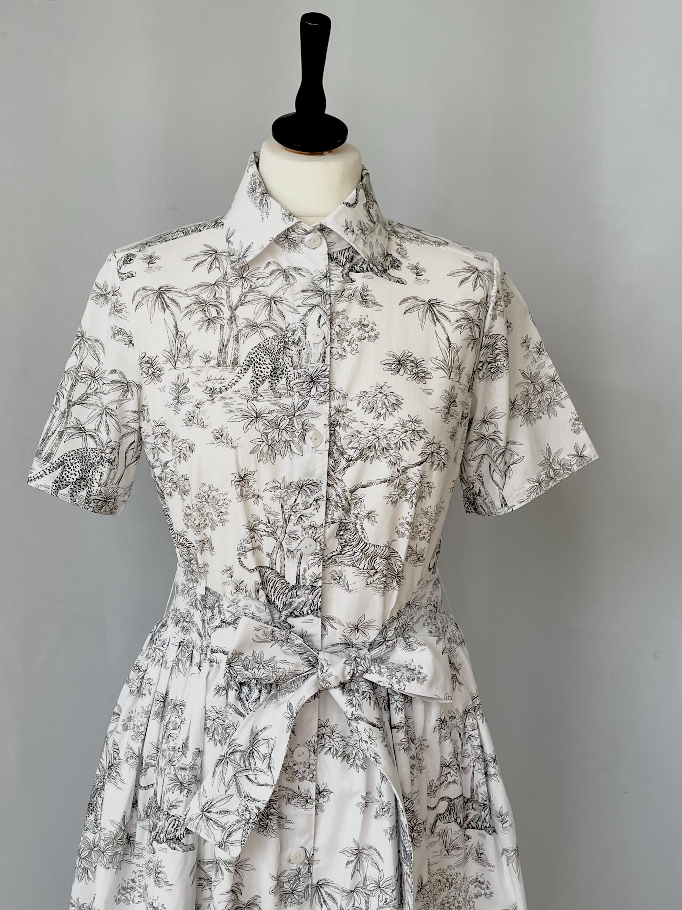 Black and White Toile De Jouy Shirt Dress - Etsy Black and White Toile De Jouy Shirt Dress - Etsy
