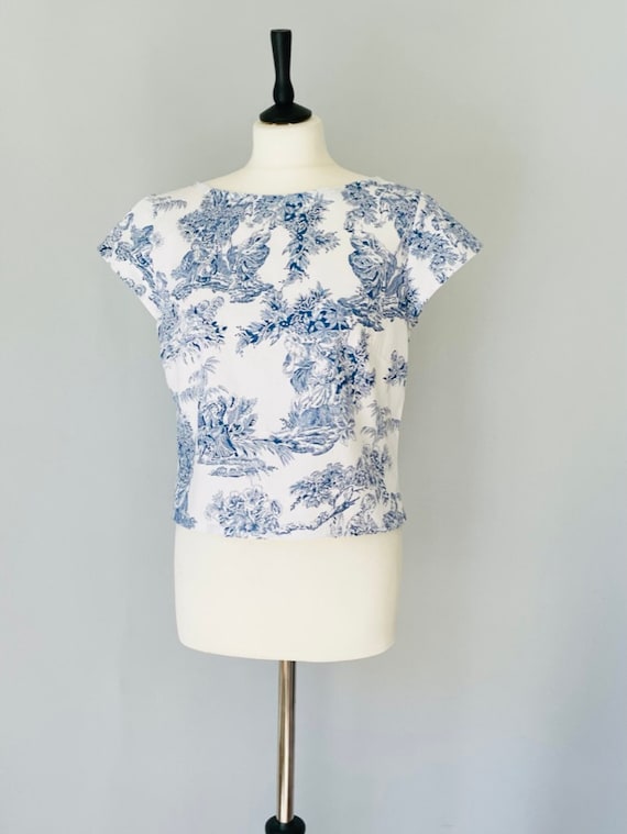 Toile De Jouy Woman Shirt - Etsy