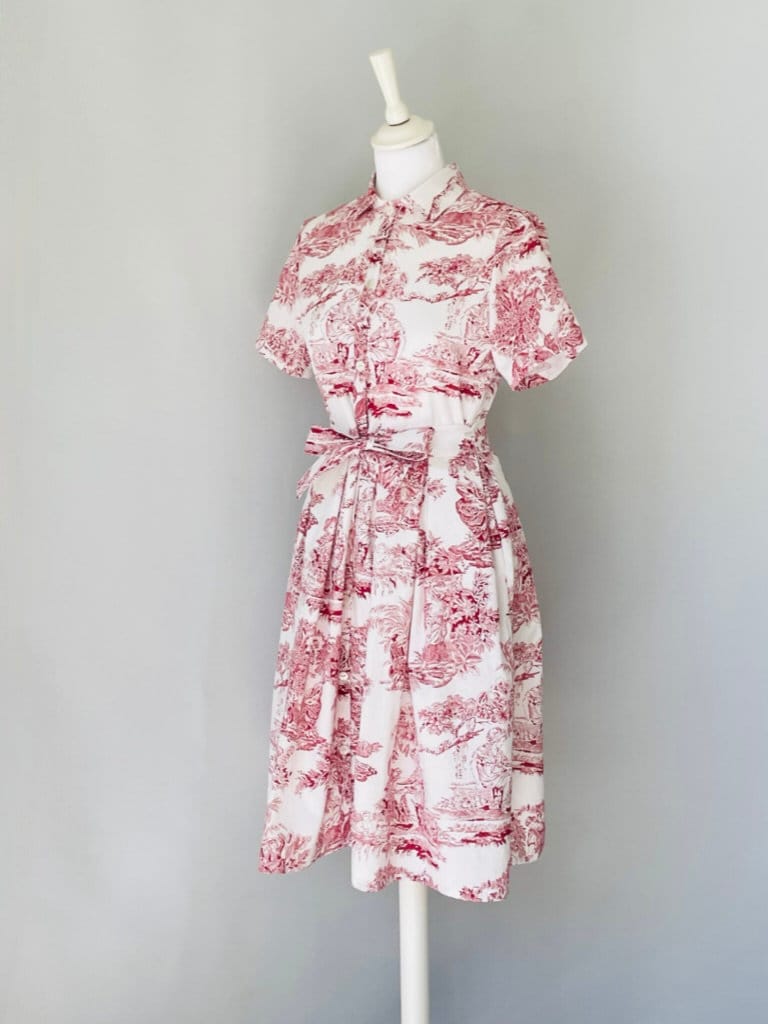 Toile De Jouy Dress Etsy