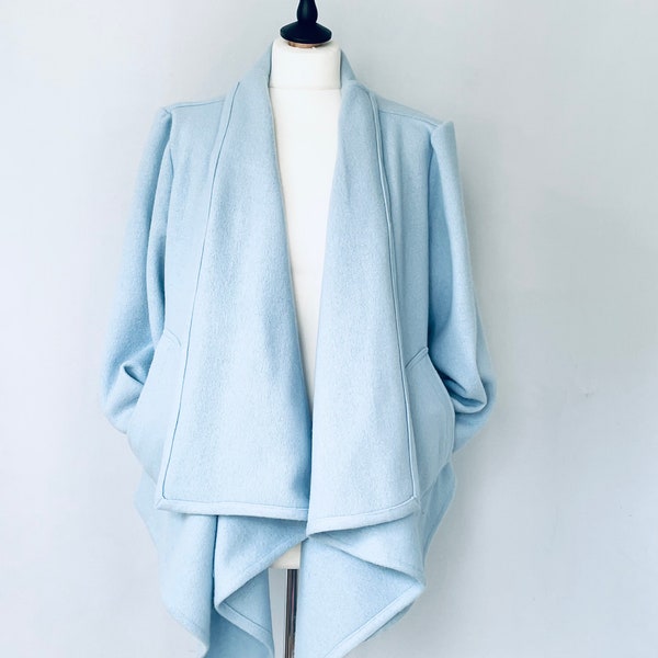 Gilet bleu pâle en laine