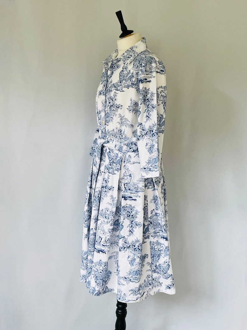 Theodore Toile de Jouy Overalls & Shirt Set