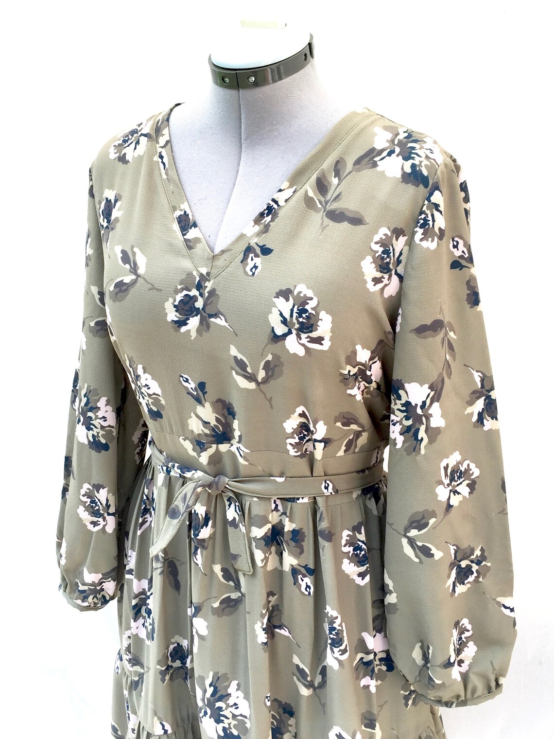 Pre-Order Khaki Plaid Ruffled Sleeveless Smocked Maxi Dress
