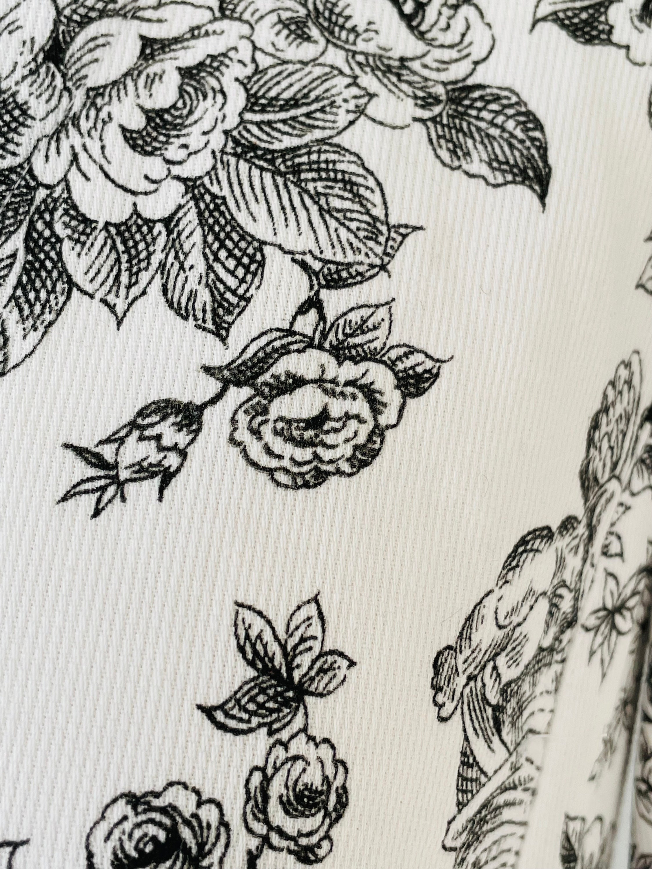 MARIA 24SS Toile de Jouy dress Black ワンピ White and Black Toile De Jouy Dress - Etsy