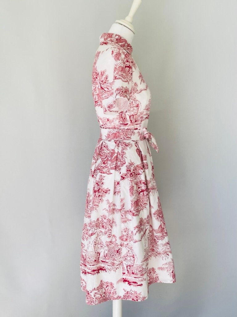 Toile De Jouy Dress - Etsy