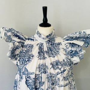 Robe en toile de Jouy
