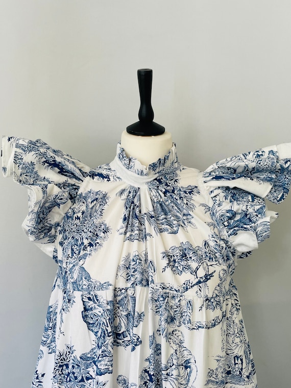 Toile De Jouy Dress - Etsy