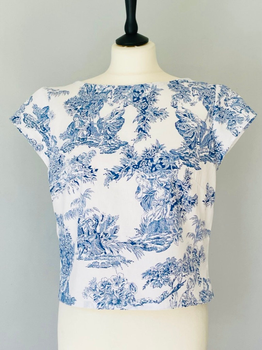 Toile De Jouy Woman Shirt - Etsy