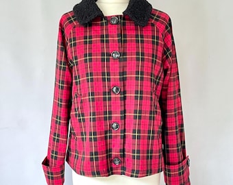 Red tartan jacket